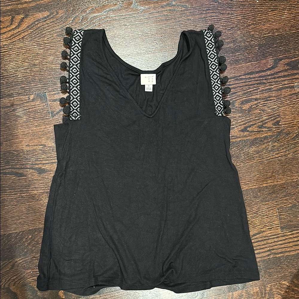 A New Day Black Sleeveless Tank Top